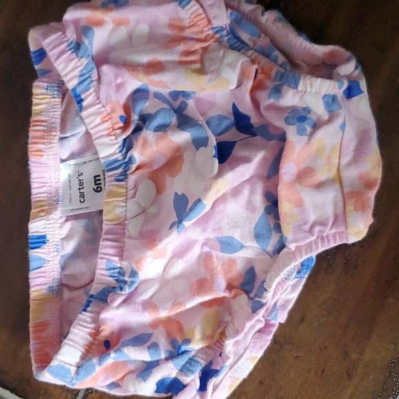 Carter's Baby Girl Spaghetti Strap Floral Print Shirt Size 6 Months 100% Cotton - Picture 6 of 6